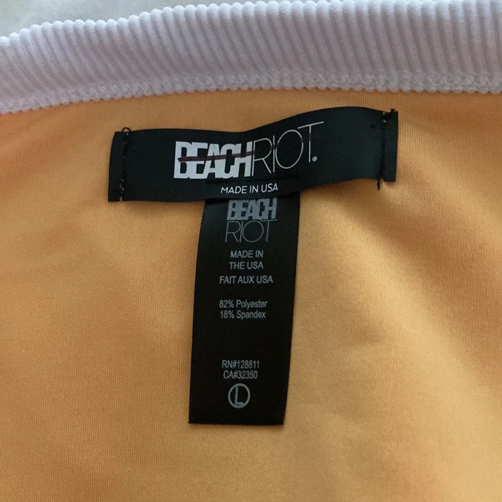 Beach Riot Becca Colorblock Ribbed Bikini Bottom - Picture 3 of 3